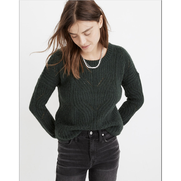 Madewell Sweaters - Madewell Womens Charley Pullover Sweater Small Green NWT